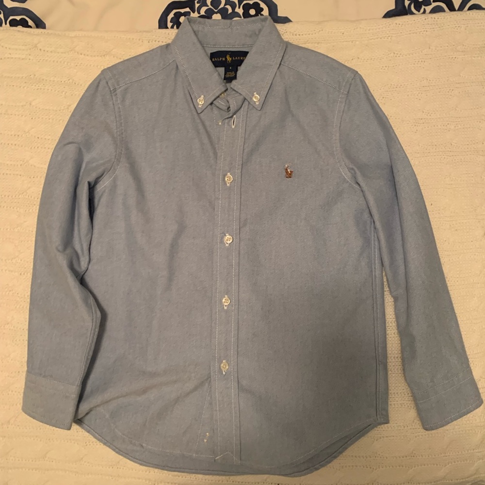 Ralph Lauren Boys Blue Oxford size 6